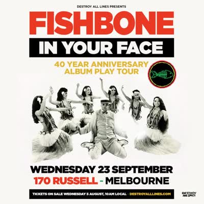 Fishbone: 40th anniversary of their groundbreaking debut album “In Your Face”