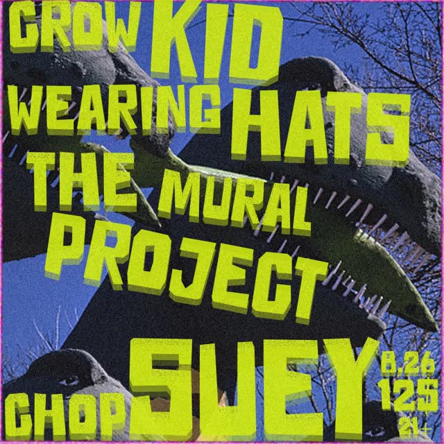 august 26th we play @chopsueyseattle with @wearing_hats and @themuralproject_