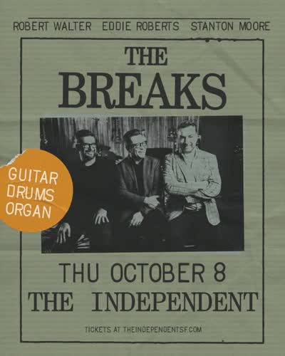 @wearethebreaks (ft. @newmastersounds’ guitarist Eddie Roberts, @galacticfunknola’s drummer Stanton Moore & @thegreyboyallstars’ organist Robert Walter)