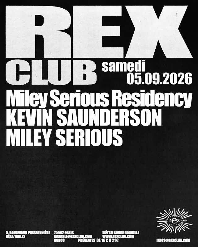 Rex club residency with Kevin Saunderson