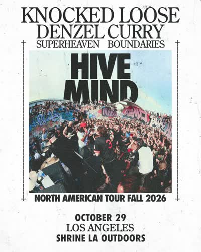 @knockedloosehc take over @shrinela with @denzelcurryph, @superheavenband, & @boundariesct