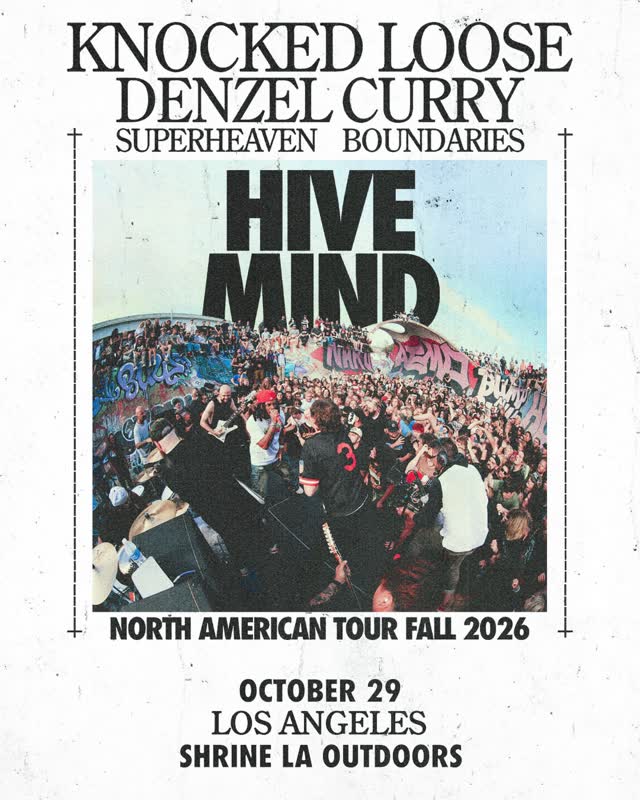 @knockedloosehc take over @shrinela with @denzelcurryph, @superheavenband, & @boundariesct
