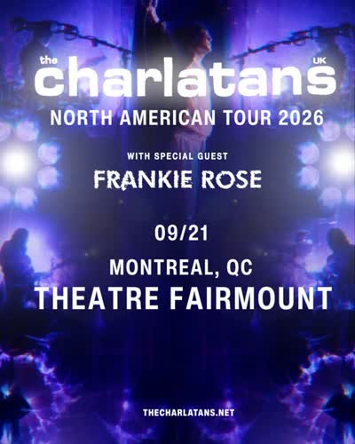 The Charlatans with support from Frankie Rose
