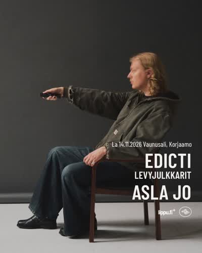 Asla Jo ja Edicti esiintyvät Korjaamolla