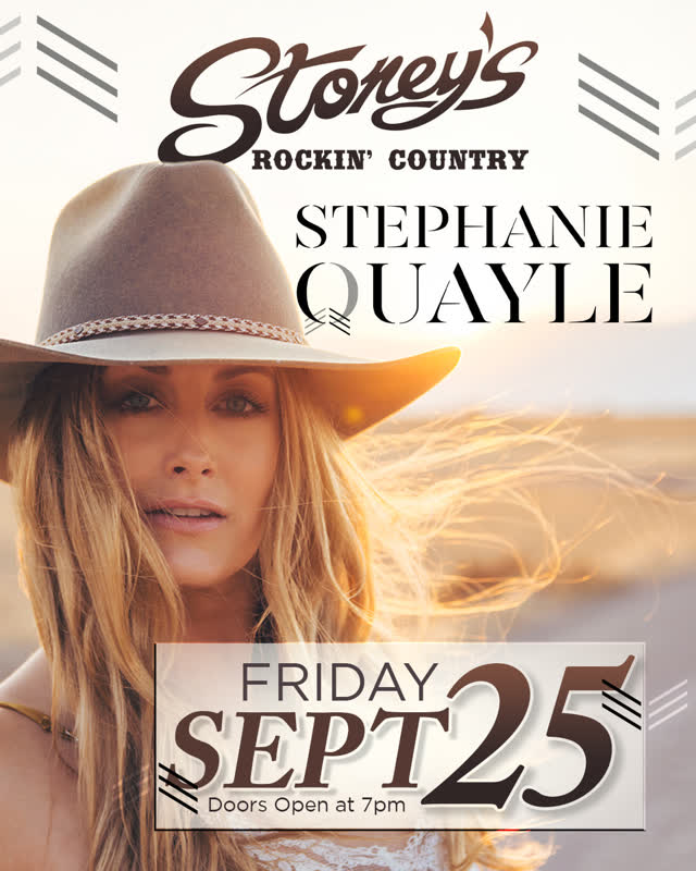 Stepanie Quayle returns to Stoney's Rockin' Country