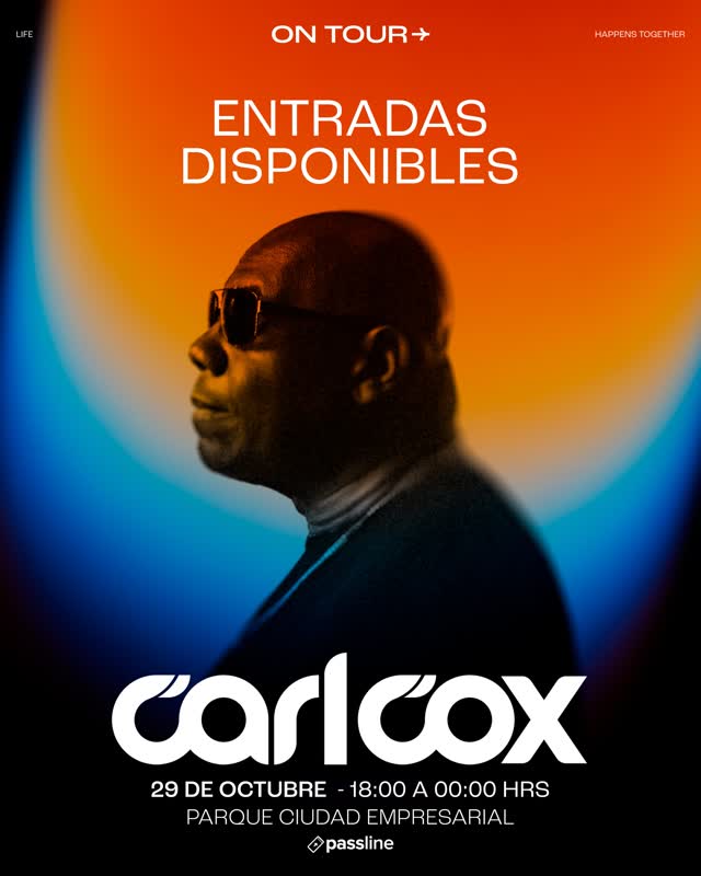 Carl Cox — 29 de octubre