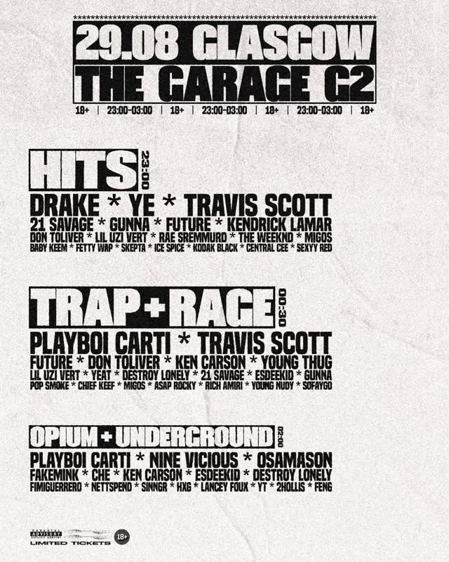 29.08 GLASGOW THE GARAGE C2