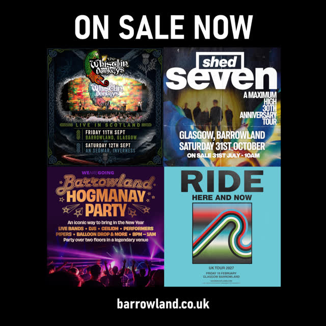 New Barrowland Ballroom Shows