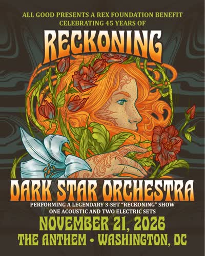 All Good Presents a Rex Foundation Benefit - Celebrating 45 Years of Reckoning