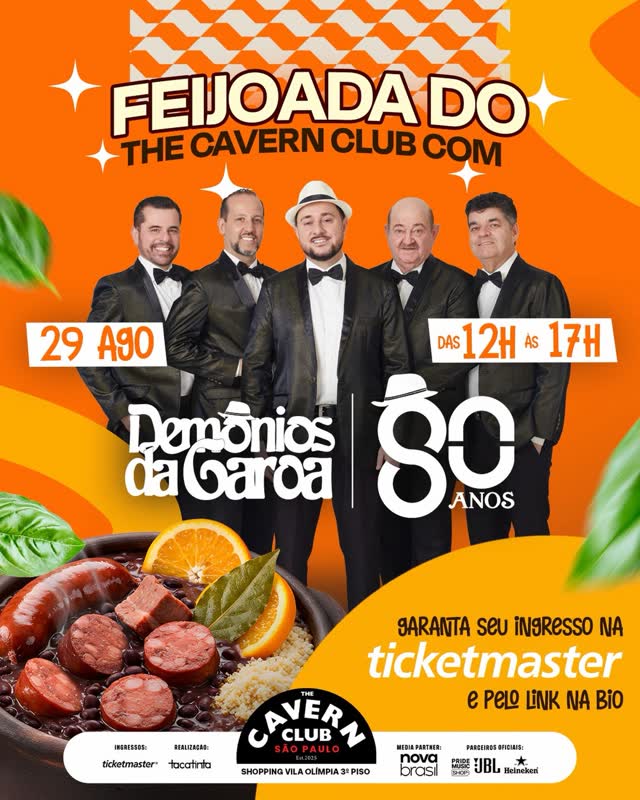 Show com Demônios da Garoa – 80 Anos