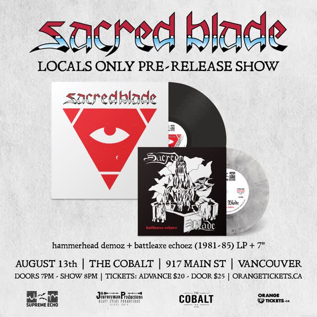 Sacred Blade LOCALS ONLY PRE-RELEASE SHOW