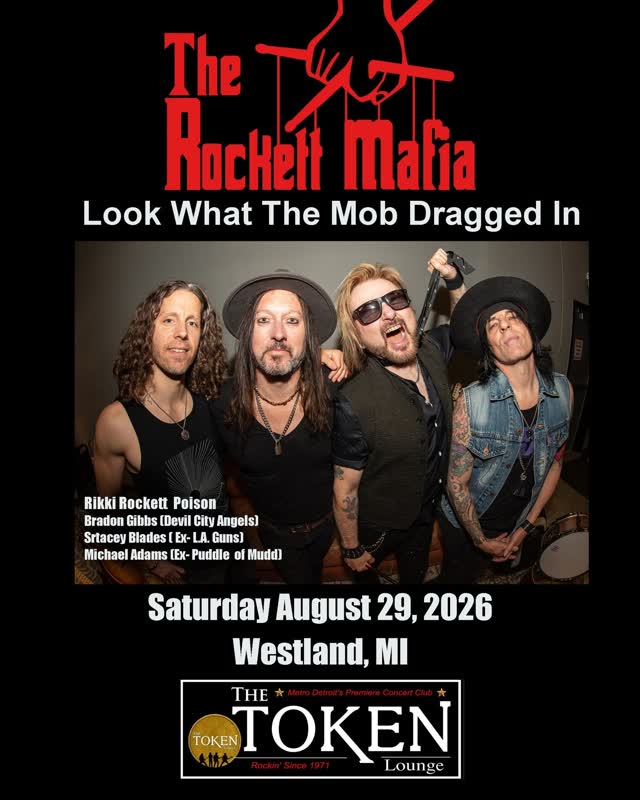 Drummer of Poison Rikki Rockett coming to The Token Lounge with his band RIKKI ROCKETT - ROCKETT MAFIA