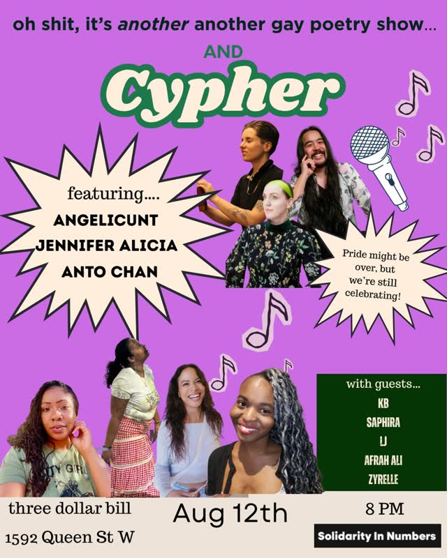 another gay poetry show and cypher