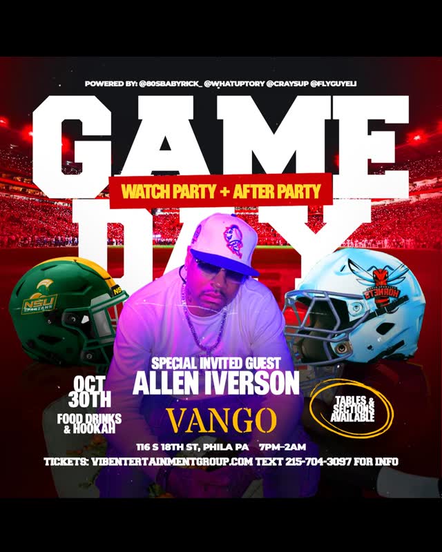 GAME DAY WATCH PARTY + AFTER PARTY