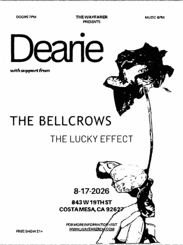 the bell crows, the lucky effect, and dearie at Wayfarer