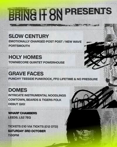 Slow Century with Holy Homes, Those Grave Faces, and Domes
