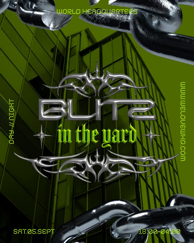 BLITZ in the yard