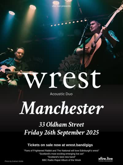 wrest (duo) at 33 Oldham Street