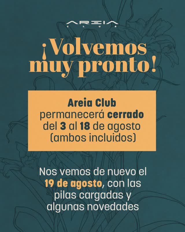 ¡Volvemos muy pronto!