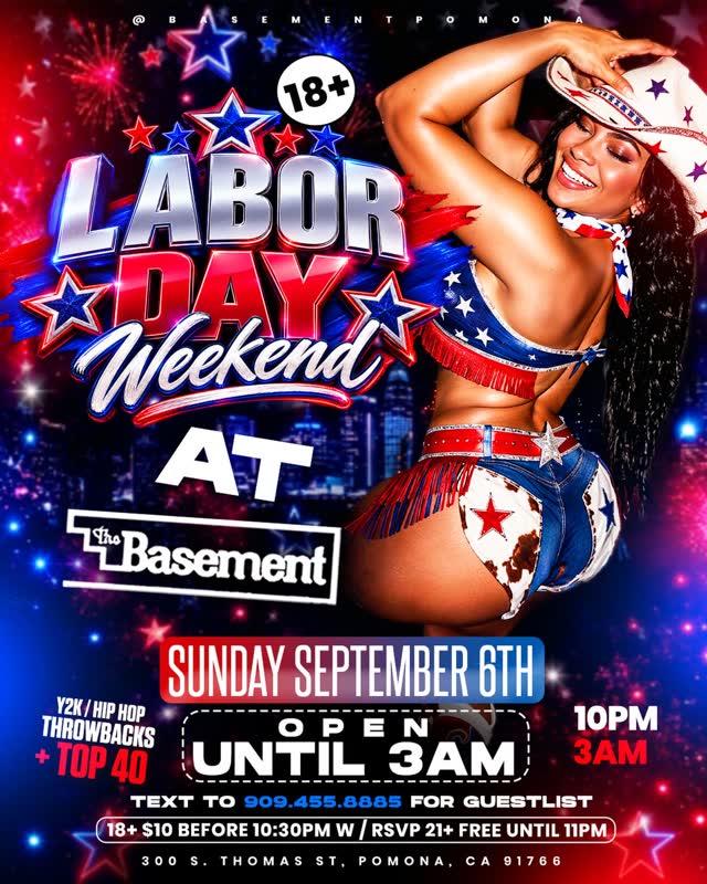 LABOR DAY WEEKEND AT THE BASEMENT!