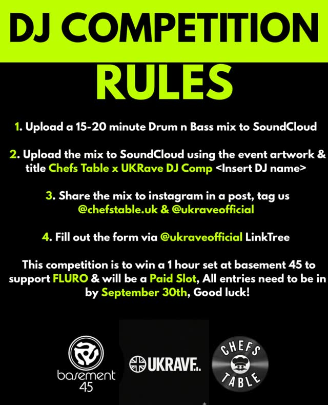 DJ COMPETITION RULES