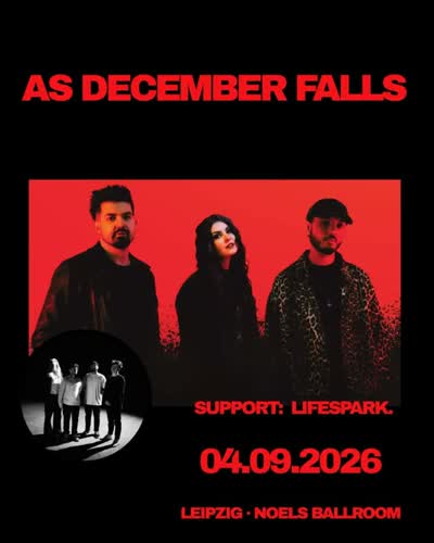 AS DECEMBER FALLS – SUPPORT ANNOUNCEMENT