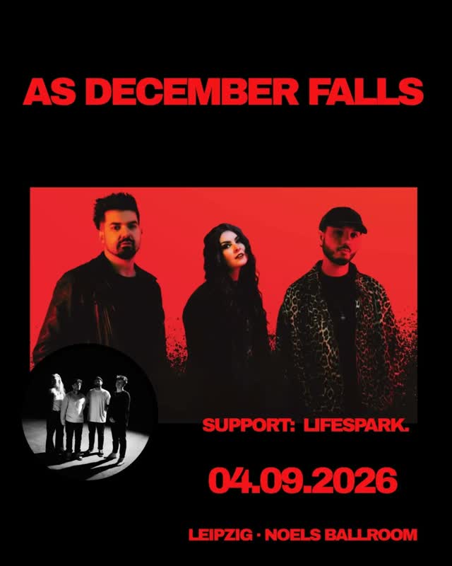 AS DECEMBER FALLS – SUPPORT ANNOUNCEMENT