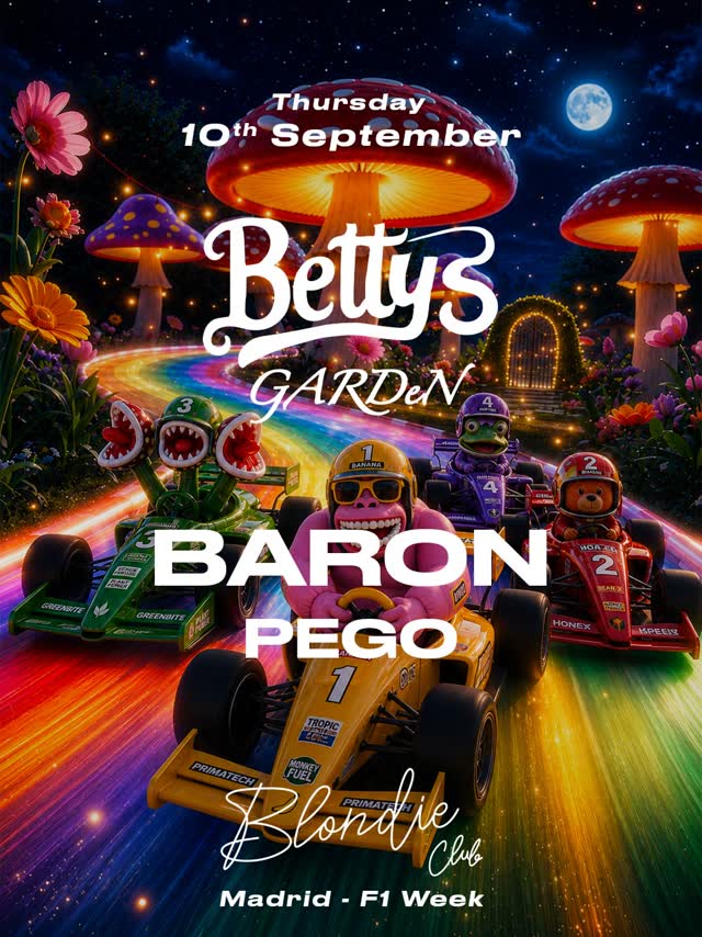 Madrid incoming 🏎️ 🏁 @baron_fr at @blondieclub.madrid Thursday 10 September