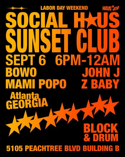 Social Haus is back with Sunset Club 🌅 Labor Day Weekend!