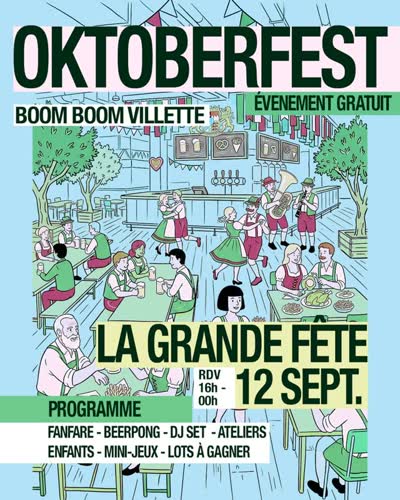 L’Oktoberfest débarque chez Boom Boom Villette !