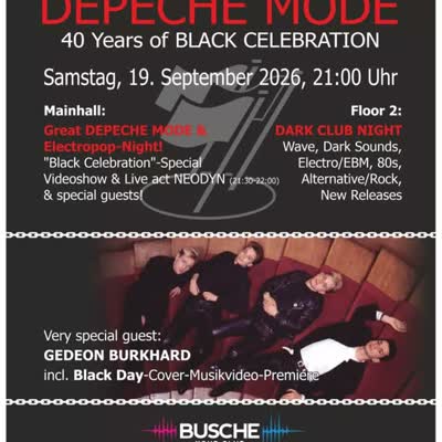 BERLIN, BUSCHE CLUB auf 2 Floors!!! SONDERVERANSTALTUNG am Samstag, den 19.9.26 ab 21:00-4:00 oder länger...!