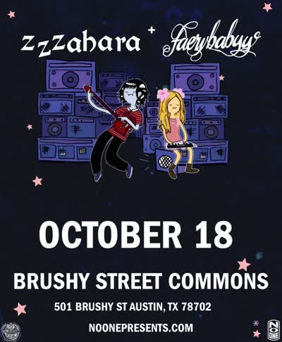 JUST ANNOUNCED!! @zzzahara.wav and @faerybabyy are coming to @brushystreet on October 18!!