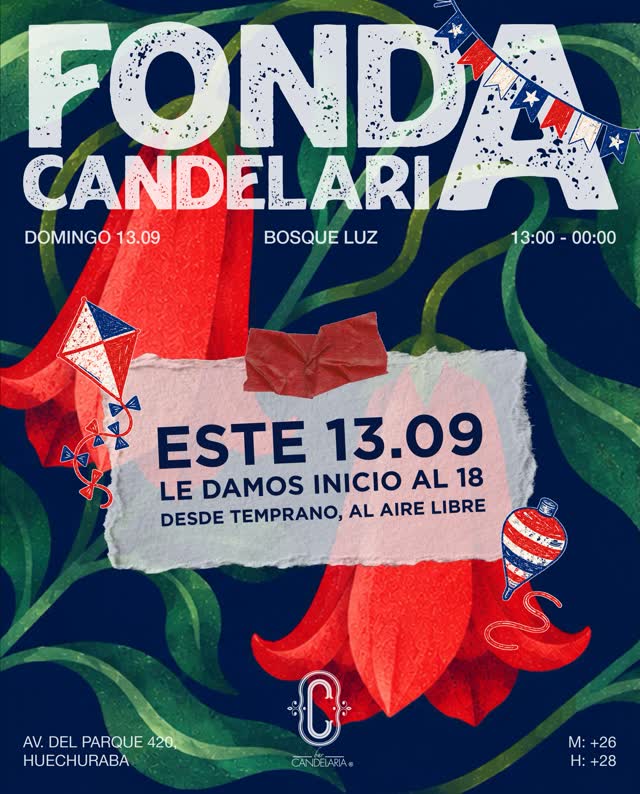 FONDA CANDELARIA || DOMINGO 13 SEPTIEMBRE