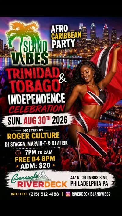 Trinidad & Tobago Independence / Afro Caribbean Party at Riverdeck