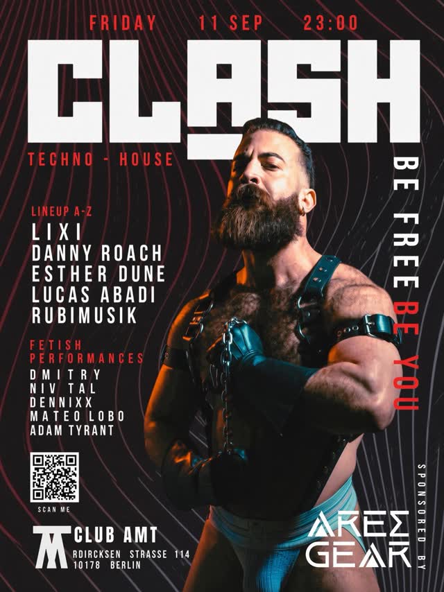 CLASH is moving to CLUB AMT. Friday 11.9.2026 Be Free Be You ... 🏳️🌈🏳️🌈🏳️🌈
