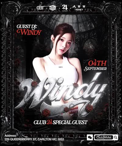 CLUB24 Special Guest DJ Windy is coming!