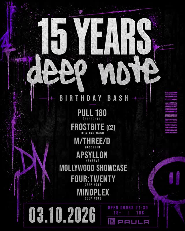 15 YEARS DEEP NOTE • BIRTHDAY BASH