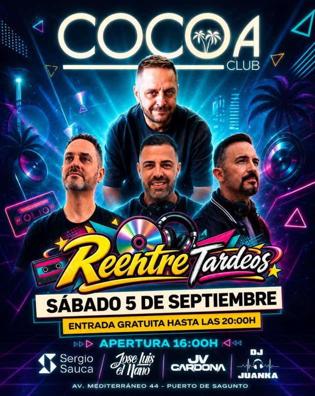REEENTRE TARDEOS VUELVE A COCOA CLUB