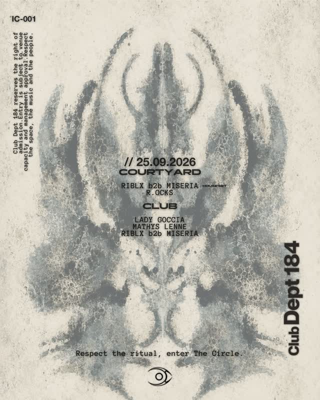 INNER CIRCLE takes over Club Dept 184 on September 25th.