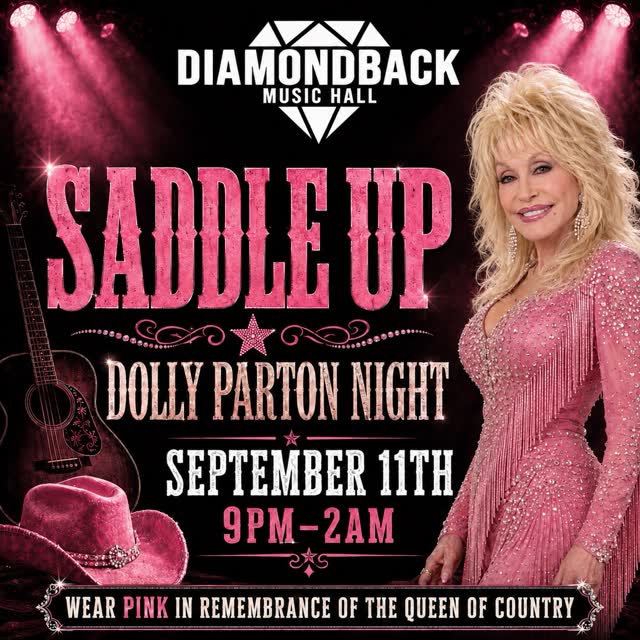 Saddle Up for Dolly Parton Night at Diamondback Music Hall!