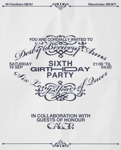 Derby Brewery Arms Sixth Girthday Party