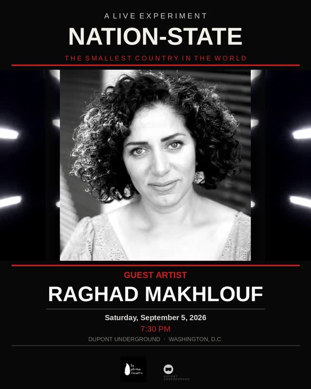 RAGHAD MAKHLOUF joins Victor Salinas on September 5 to build the smallest country in the world — live, unrehearsed, in front of you.