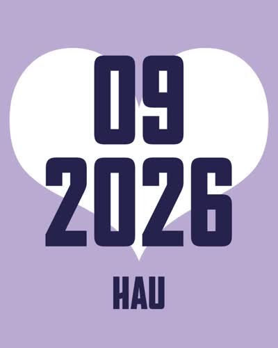 HAU September Spielplan / Berlin Art Week Program