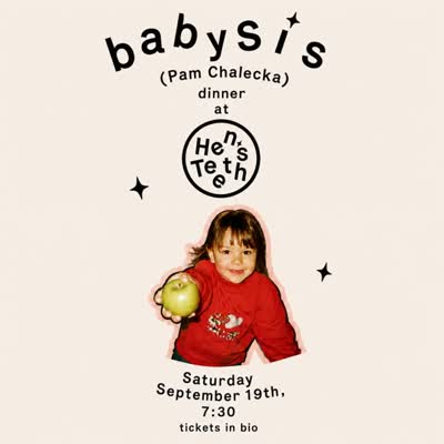babysis (Pam Chalecka) dinner at Hen's Teeth