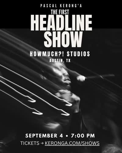 The updated flyer with the venue. 🖤 September 4 at HowMuch?! Studios.