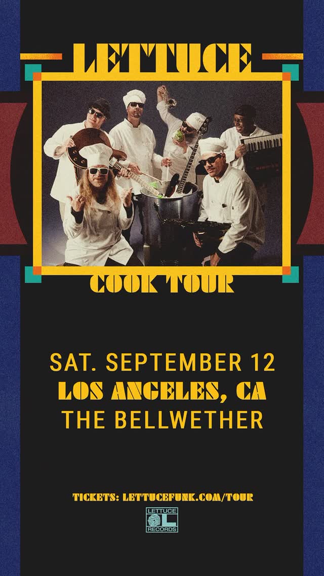 Lettuce is almost here 🥬 Get ready for their distinctive, Grammy-nominated blend of funk, hip-hop, rock, psych, and more 🎺 @lettucefunk hits the stage Saturday, September 12 🎟️ Get tickets now!