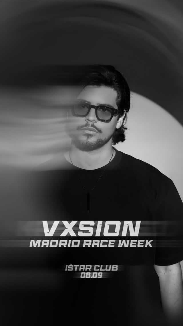 Madrid is in motion 🏁. On the 8th of September @vxsionmusic will take over the temple.
