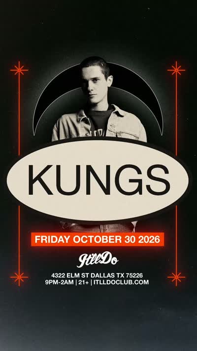Announcing: @kungs Friday 10.30.26 // Advance Tickets On Sale Now