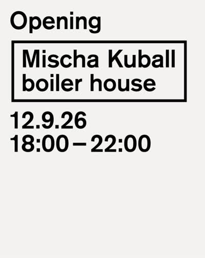 Mischa Kuball. boiler house Opening