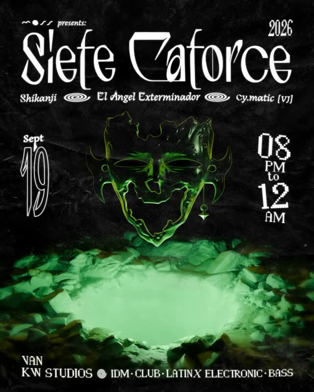 Margins of Sound Society presents Siete Catorce, El Ángel Exterminador, Shikanji, and cy.matic (VJ)